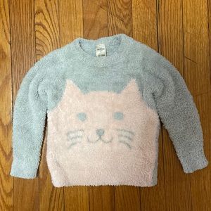 Toddler Gray Plush Sweater
